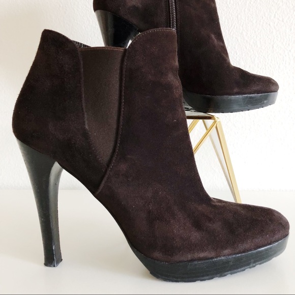 Stuart Weitzman Suede ankle booties - Picture 2 of 6